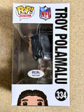 HOF Troy Polamalu Signed NFL Pittsburgh Steelers Funko Pop! #334 With JSA COA