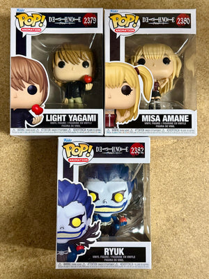 Funko Pop! Animation Light Yagami, Misa Amane & Ryuk #2379 2380 2382 Death Note 2026 Set Of 3