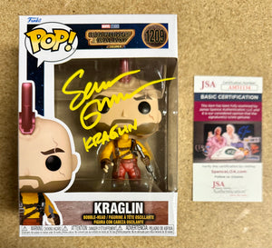 Sean Gunn Signed Funko Pop! Marvel #1209 Kraglin GOTG Vol. 3 2023 With JSA COA