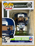 Richard Sherman Signed 2025 NFL Seattle Seahawks Funko Pop! #331 With JSA COA