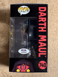 Ray Park Signed Star Wars Sith Darth Maul Funko Pop! #740 With PSA/DNA COA