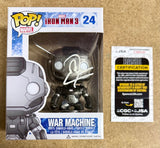 Don Cheadle Autographed War Machine Funko #24 Iron Man 3 Marvel w/ JSA COA