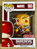 Charlie Cox Signed Marvel Yellow Daredevil 2015 Vaulted Exclusive Funko Pop! #90 With JSA COA