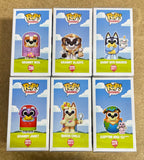 Funko Pop! Bluey Set of 6 Bandit #2371 Bingo #2374 Janet #2372 Rita #2369 #2370