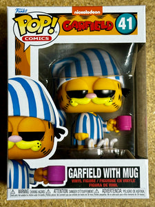 Funko Pop! Comics Garfield The Cat ( Morning Pajamas With Mug) #41 Nickelodeon 2024