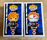 Funko Pop! Animation Ichigo Kurosaki With Chase #1087 Bleach Exclusive Set Of 2