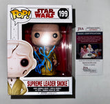 Andy Serkis Signed Star Wars Supreme Leader Snoke Funko Pop! #199 With JSA COA