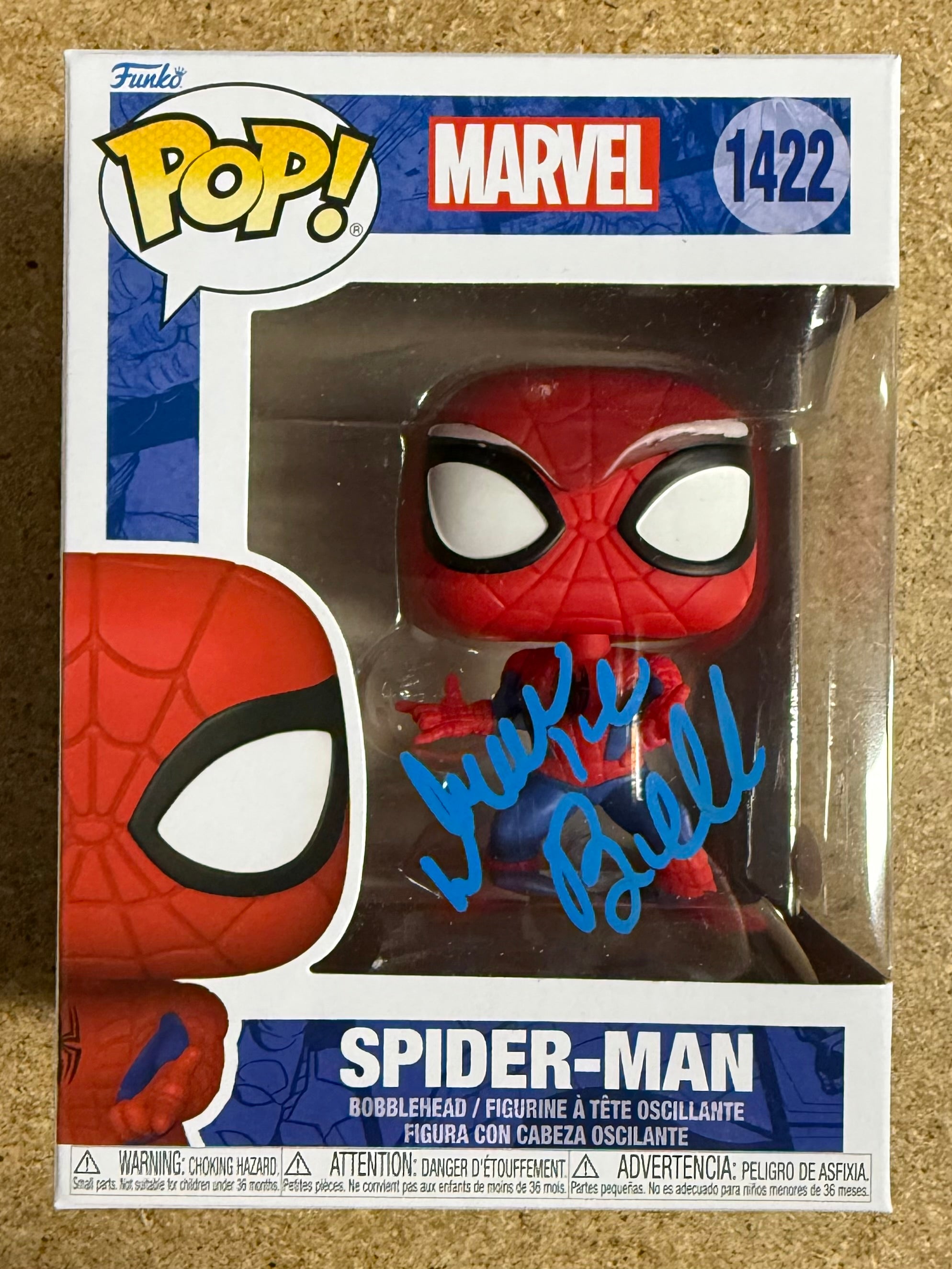 Drake Bell Signed Marvel Comics Spider-Man Funko Pop! #1422 With