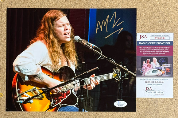 Marcus King Signed 8X10 Photo With JSA COA El Dorado Singer Songwriter