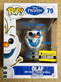 Josh Gad Signed Disney Frozen Diamond Olaf Exclusive Funko Pop! #79 With JSA COA