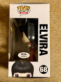 Cassandra Peterson Signed Diamond Elvira Funko Pop! #68 With PSA/DNA COA