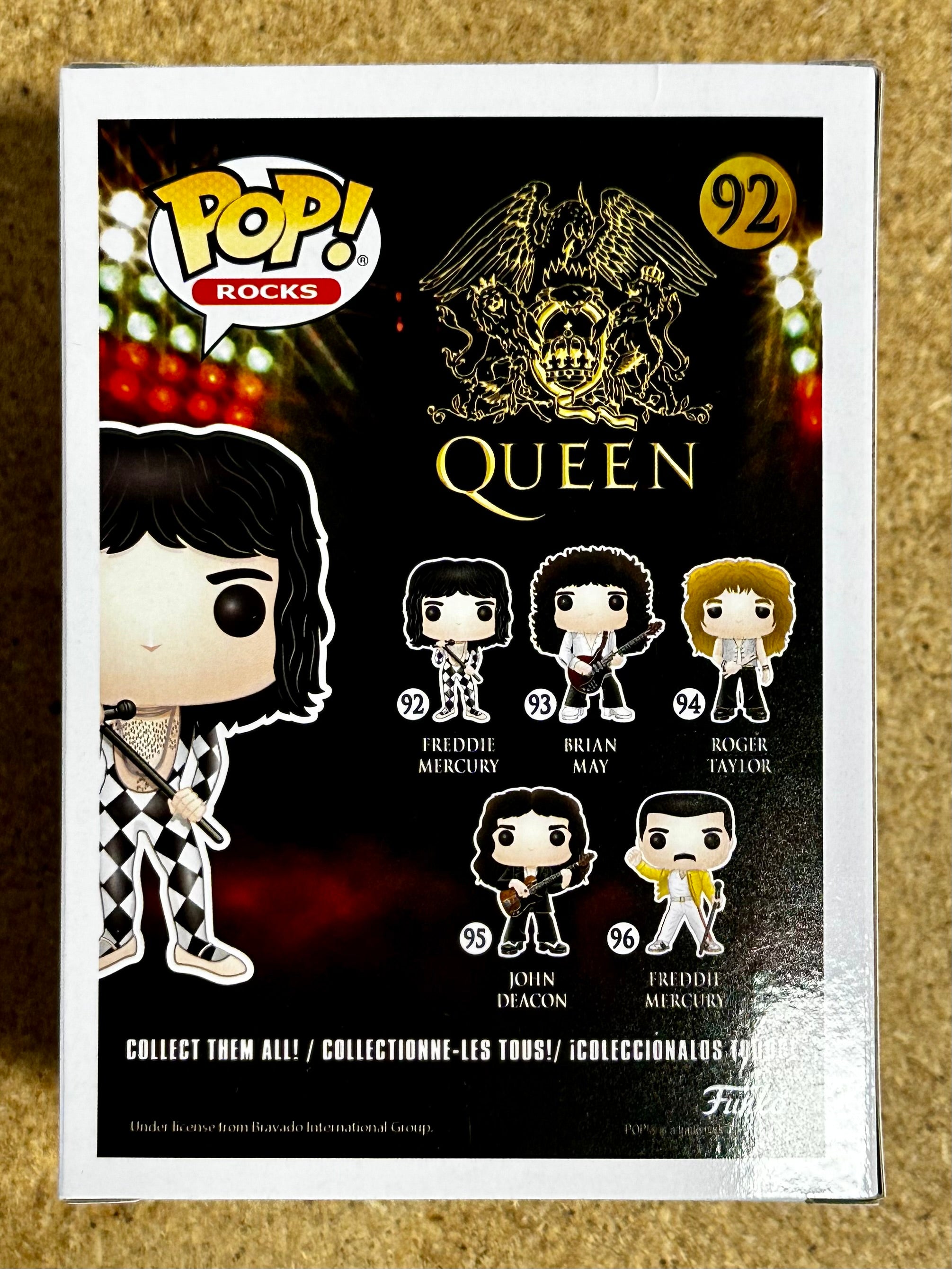 Funko Pop! Rocks Queen Freddie Mercury #92 Bohemian Rhapsody Under