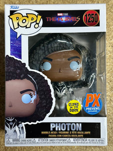 Funko Pop! Marvel Glow Photon #1250 The Marvels 2023 PX Previews Exclusive