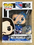 Mats Zuccarello Signed NHL Hockey New York Rangers Funko Pop! #37 With JSA COA