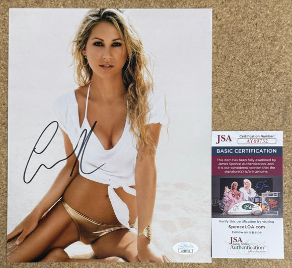 Anna Kournikova Signed Tennis Player & Model 8x10 Photo With JSA COA