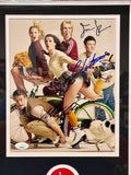 Cory Monteith, Matthew Morrison & Jane Lynch Signed & Framed Glee 8x10 Photo With JSA COA