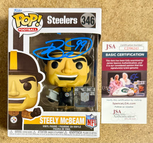 Brett Keisel Signed Pittsburgh Steelers Steely McBeam #346 Funko Pop! With JSA COA