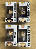 Funko Pop! Movies Varsity Blues Billy Bob, Coach Kilmer, Mox & Charlie Tweeder Complete Set Of 4