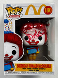 Squire Fridell Signed Birthday Ronald McDonald The Clown Funko Pop! #180 With JSA COA