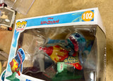 Funko Pop! Rides Super Deluxe Stitch in Rocket #102 Lilo & Stitch Vaulted BOX DAMAGE