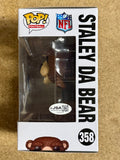 Devin Hester Signed Chicago Bears Staley Da Bear Mascot Funko Pop #358 With JSA COA