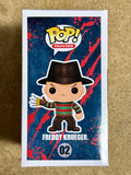 Robert Englund Freddy Kreuger Autographed RARE GLOW CHASE FUNKO POP 02 ELM