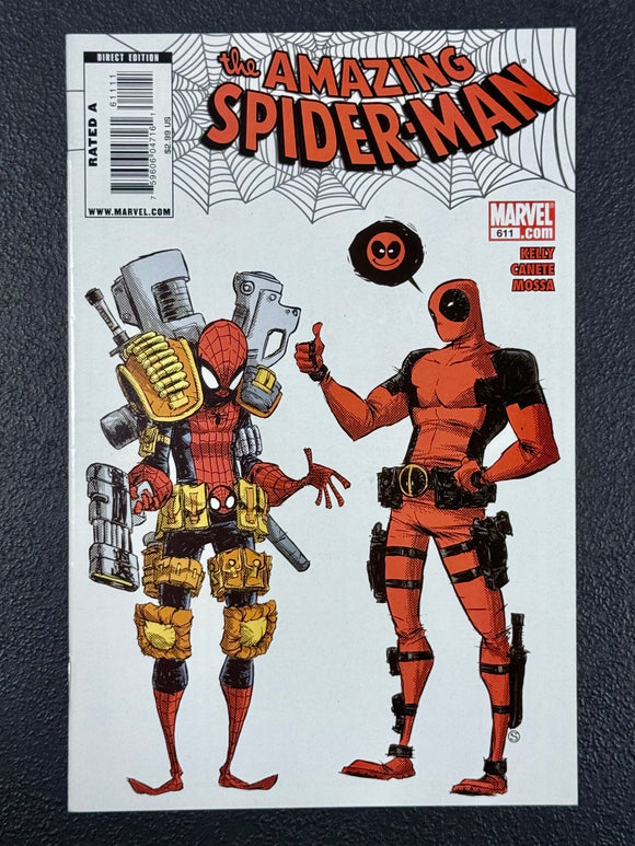 AMAZING SPIDER-MAN #611 MARVEL 2010 SUPER RARE 2ND PRINT SKOTTIE YOUNG DEADPOOL