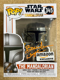 Brendan Wayne Signed Mandalorian Star Wars Exclusive Funko Pop #345 With JSA COA