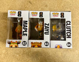 Funko Pop! Football Maple, Clutch And Zayu FIFA 2026 Mascots USA Canada Brazil
