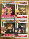 Funko Pop! Movies Ralphie Scut Farkus Randy Parker A Christmas Story Set Of 4