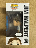 John Krasinski Signed Jim Halpert The Office Funko Pop! #870 With JSA COA