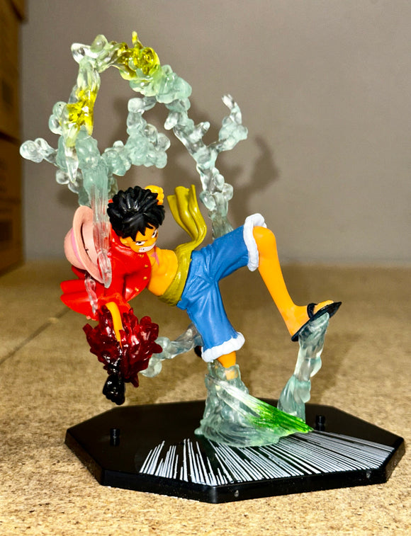 Anime One Piece Monkey D. Luffy Gear 2 (Two) Battle Scene Action Pose Statue