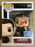 Tom Ellis Signed Lucifer NYCC Fall Con Funko Pop! #1590 Exclusive With JSA COA