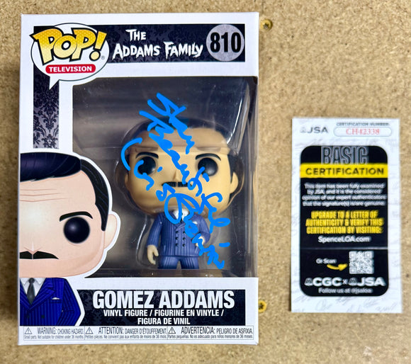Luis Guzman Signed Gomez The Addams Family Wednesday Funko Pop! #810 With JSA COA