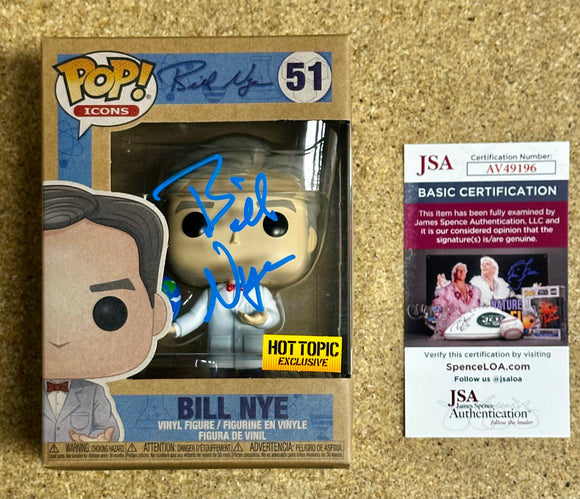 Bill Nye The Science Guy #51 Signed Earth Day Vaulted Funko Pop! With JSA COA