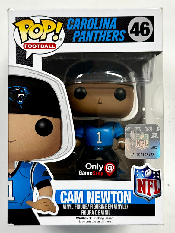 Funko Pop! Football Cam Newton (Retro Jersey) #46 NFL Carolina Panthers 2016 Vaulted Gamestop Exclusive