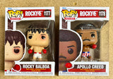 Funko Pop! Movies Rocky Balboa #1177 & Apollo Creed #1178 45th Anniversary Set Of 2