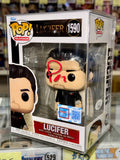 Tom Ellis Signed Lucifer NYCC Fall Con Funko Pop! #1590 Exclusive With JSA COA