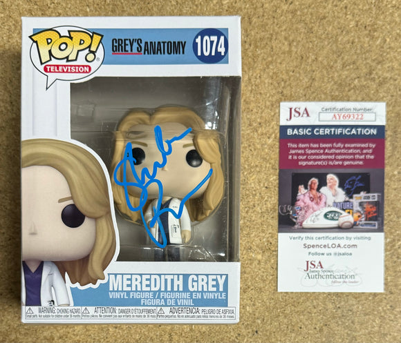 Creator Shonda Rhimes Signed Meredith Grey’s Anatomy Funko Pop! #1074 With JSA COA