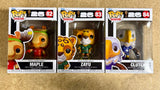Funko Pop! Football Maple, Clutch And Zayu FIFA 2026 Mascots USA Canada Brazil