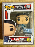 Funko Pop! Disney Eve Kim (Glow) #1970 Tron Ares LE 3500 GITD with Hard Stack