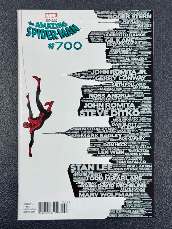 The Amazing Spider-Man #700 C Marvel 2013 Marcos Martin Skyline Variant