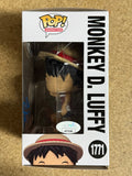 Colleen Clinkenbeard Signed Luffy With Meat Funko Pop! #1771 One Piece JSA COA