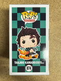 Zach Aguilar Signed Tanjiro Kamado (Flame Dance) Funko Pop #874 Demon Slayer Galactic Exclusive With PSA/DNA COA