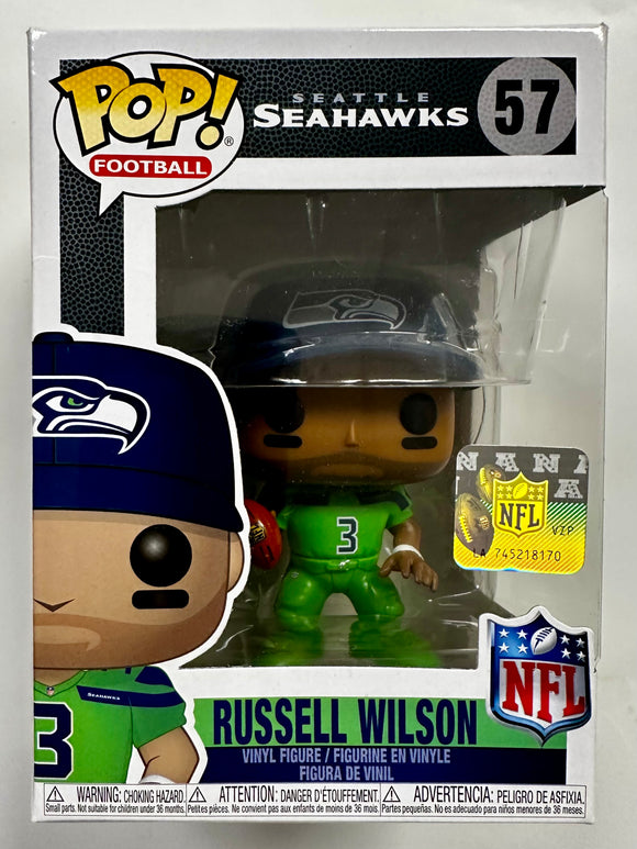 Funko Pop! Football Russell Wilson (Color Rush) #57 NFL Seattle Seahawks Box Dmg