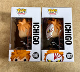 Funko Pop! Animation Ichigo Kurosaki With Chase #1087 Bleach Exclusive Set Of 2