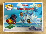 Funko Pop! Rides Super Deluxe Stitch in Rocket #102 Lilo & Stitch Vaulted BOX DAMAGE