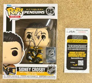 Sidney Crosby Signed NHL Pittsburgh Penguins Funko Pop! #95 With JSA COA