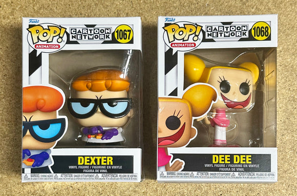 Funko Pop! Animation Dexter & Dee #1067 & #1068 Dexter’s Laboratory Cartoon Network 2021