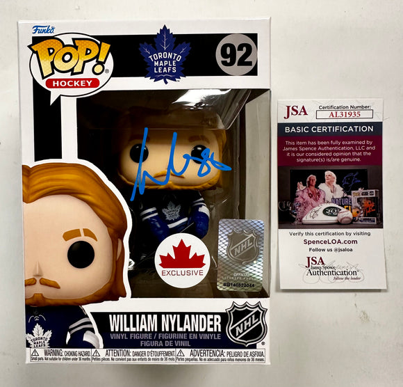 William Nylander Signed NHL Toronto Maple Leafs Funko Pop! #92 With JSA COA